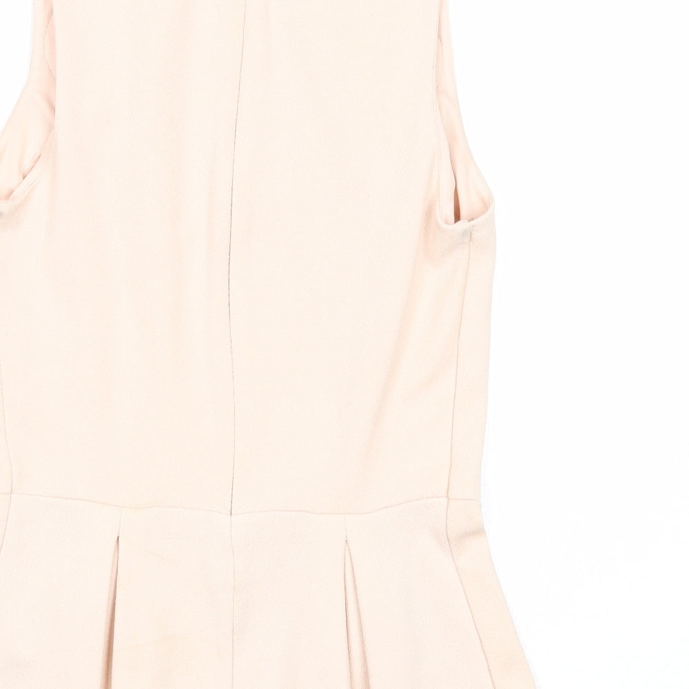 Womens UK Size 10 Lipsy Pink Basic Blouse