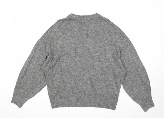 Womens UK Size M H&M Grey Pullover Jumper