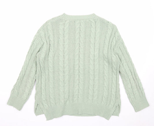 Womens UK Size 4 Atmosphere Green Pullover Jumper