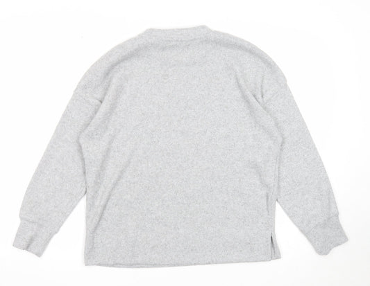 Womens UK Size 10 F&F Grey Pullover Jumper