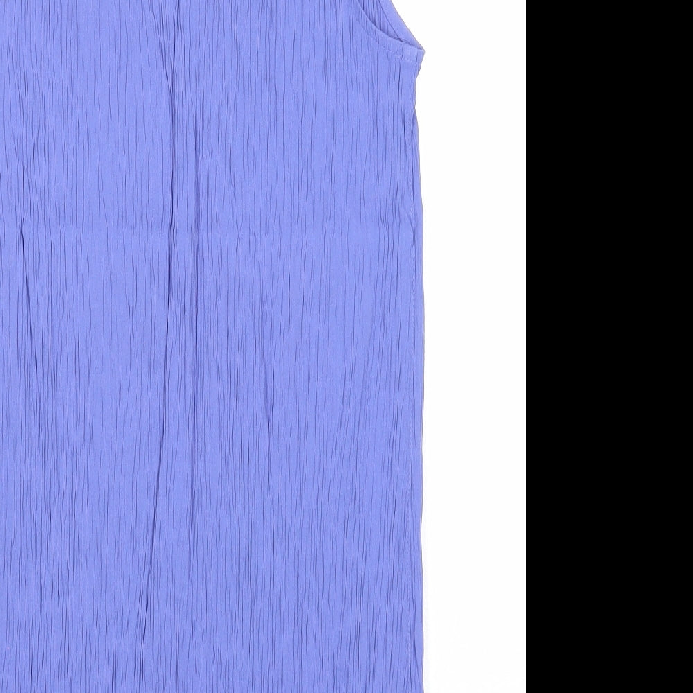 Womens UK Size 12 Essentials Purple Basic Tank