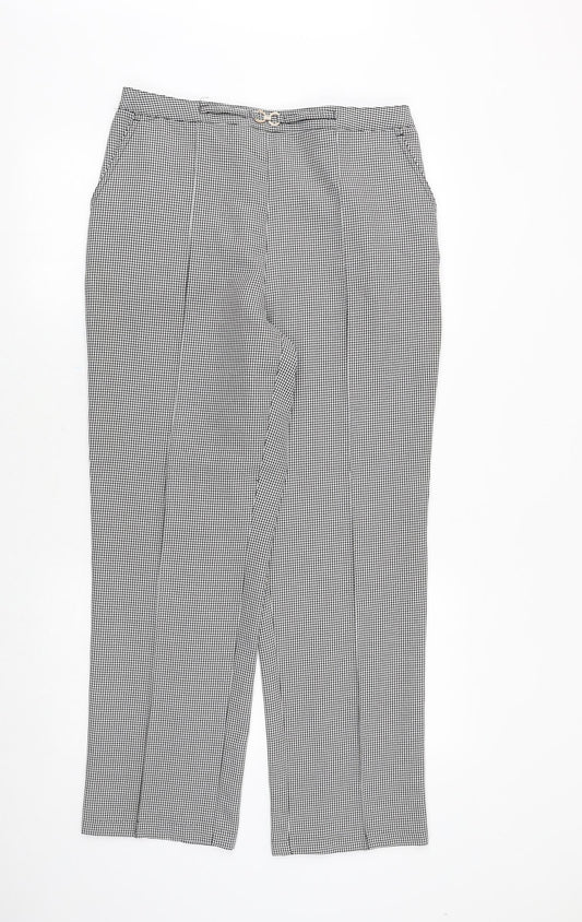 Womens UK Size 16 Damart Regular Fit Black Trousers