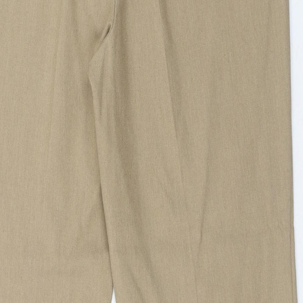 Marks and Spencer Womens Brown Polyester Skimmer Shorts Size 40 in Regular Hook & Eye