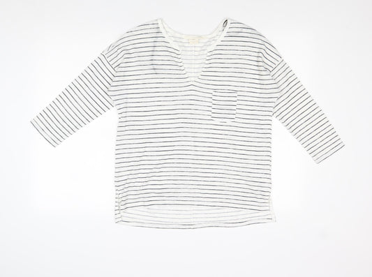 Womens UK Size M L.O.G.G White Pullover Jumper