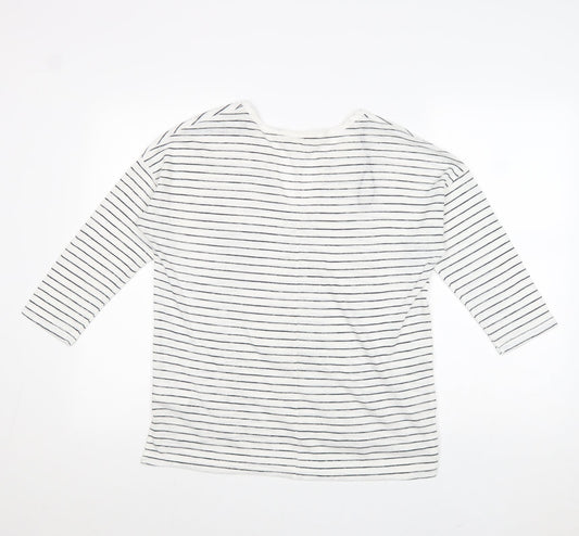 Womens UK Size M L.O.G.G White Pullover Jumper
