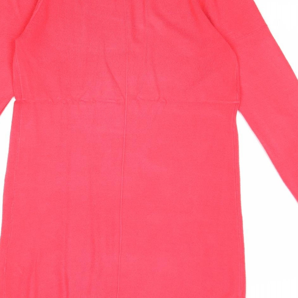 TU Womens Pink Round Neck Acrylic Pullover Jumper Size 8