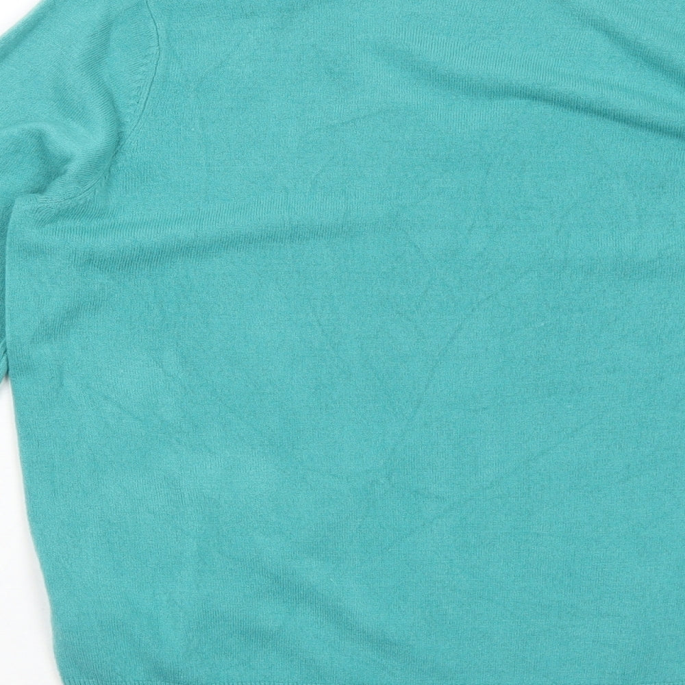 Womens UK Size 10 Marks and Spencer Green Pullover Jumper