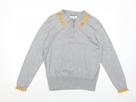 Womens UK Size L Paramour Grey Pullover Jumper