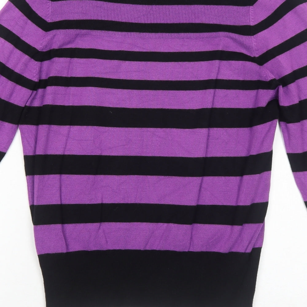 Womens UK Size 12 Lakeland Purple Pullover Jumper