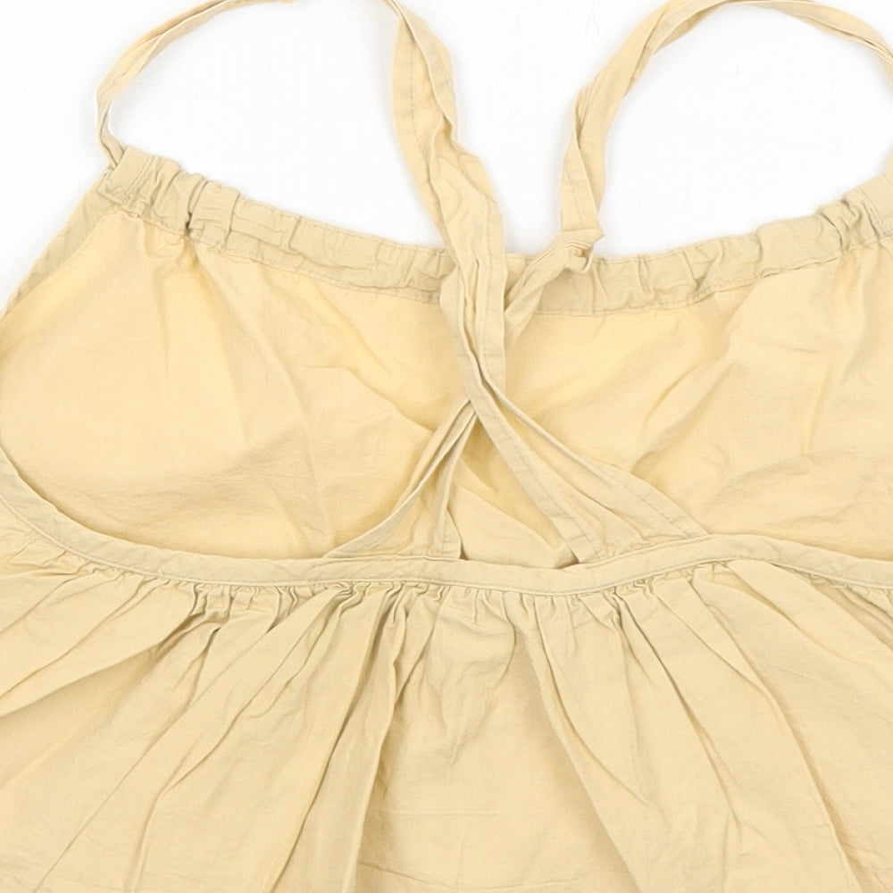 Womens UK Size 10 PRETTYLITTLETHING Beige Basic Tank