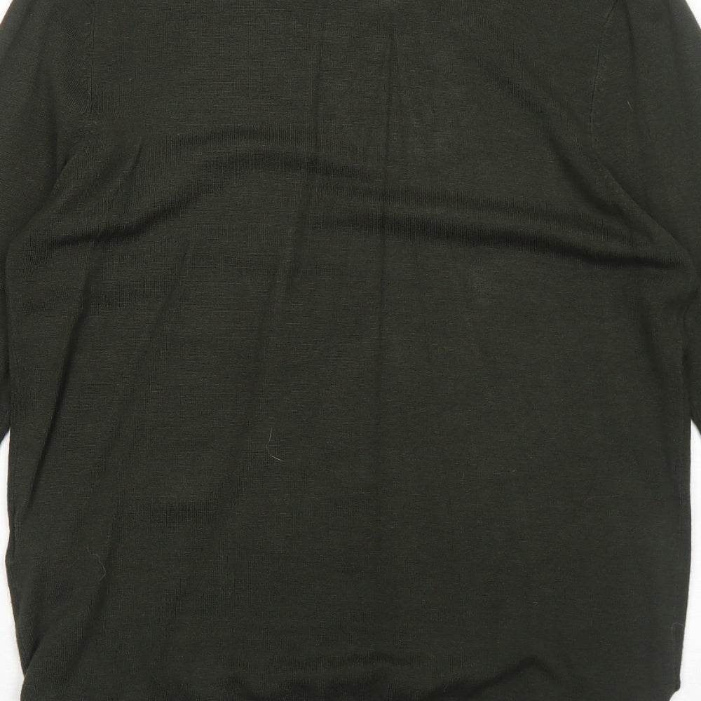 Womens UK Size 10 Peacocks Green Pullover Jumper