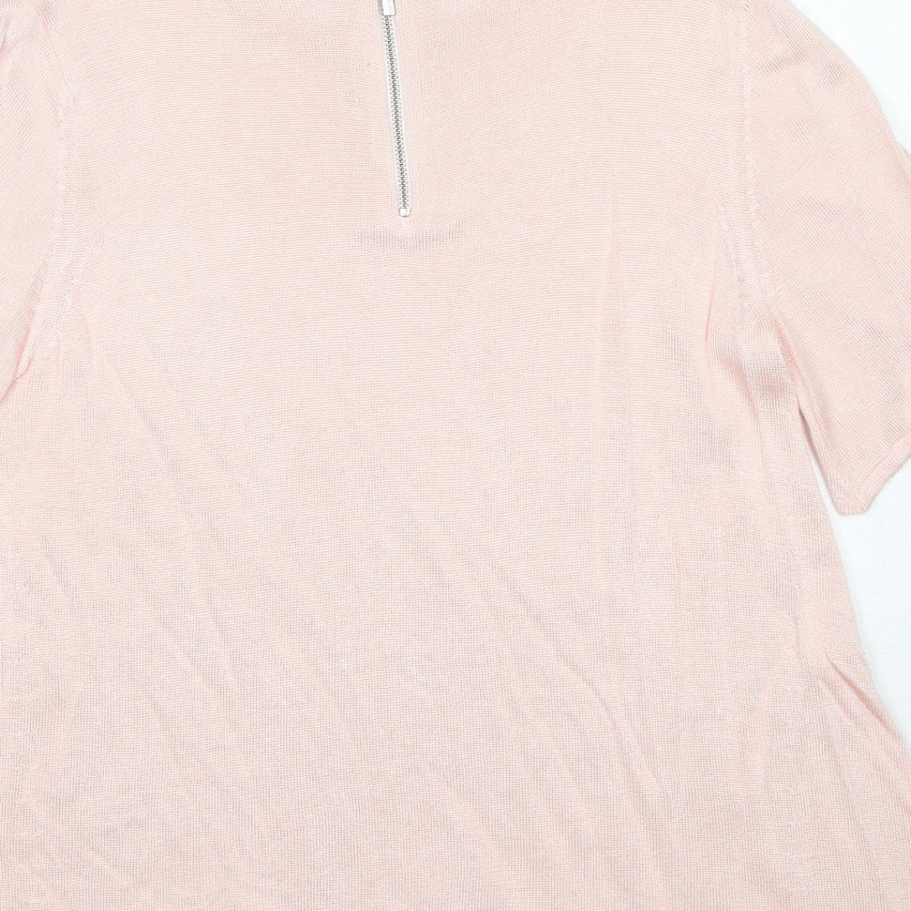 Womens UK Size 12 Per Una Pink Pullover Jumper