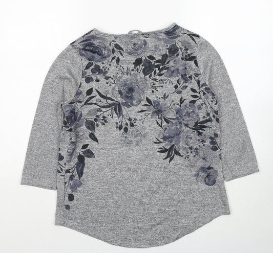 Womens UK Size 10 Roman Grey Pullover Jumper