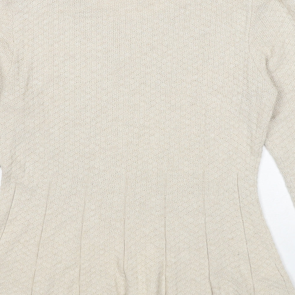 Womens UK Size 14 NEXT Beige Pullover Jumper