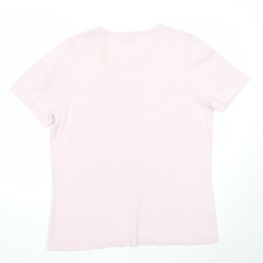 Womens UK Size 20 Papaya Pink Pullover Jumper