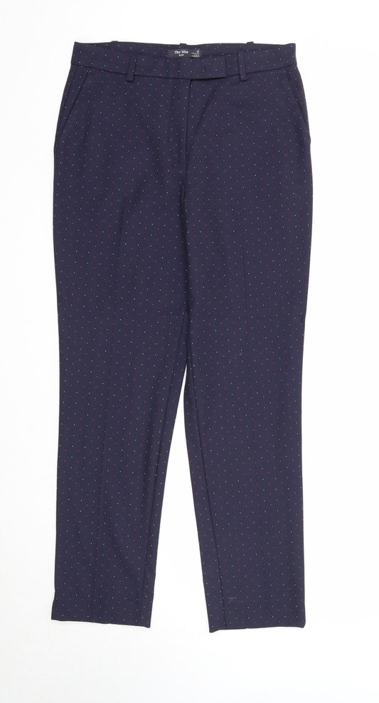 Womens UK Size 10 Marks and Spencer Slim Fit Chino Blue Trousers