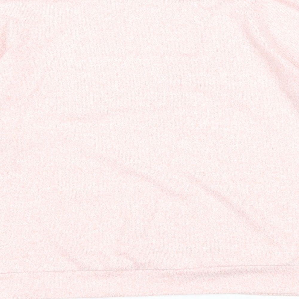 F&F Girls Pink Polyester Pullover Sweatshirt Size 7-8 Years Pullover - Love