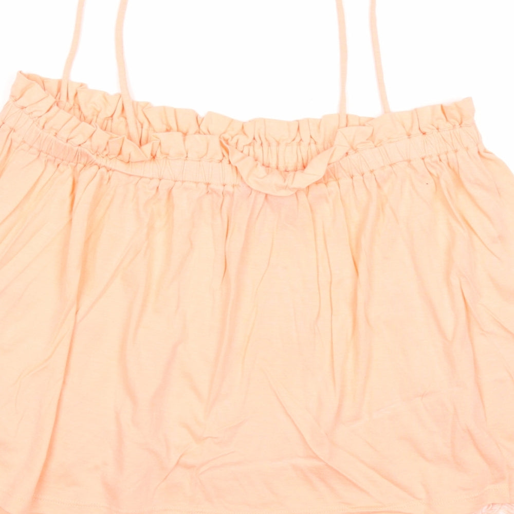 Womens UK Size 16 New Look Pink Basic Tank
