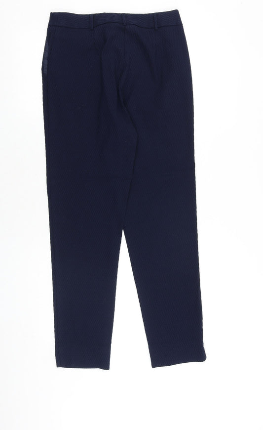 Womens UK Size 10 Warehouse Regular Fit Blue Trousers
