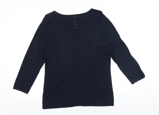 Womens UK Size 12 NEXT Blue Pullover Jumper