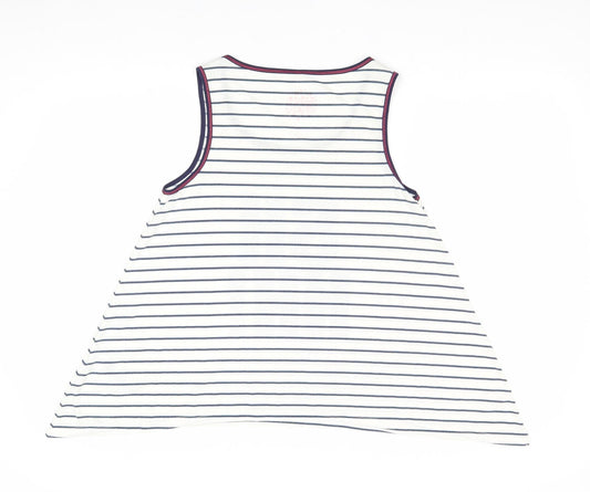 Womens UK Size 14 Debenhams Ivory Basic Tank