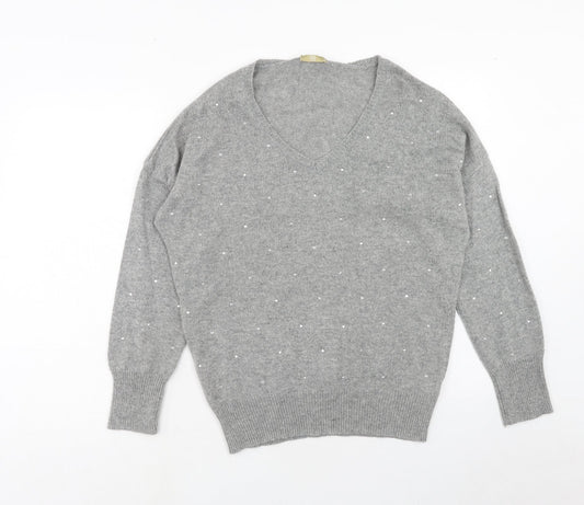Womens UK Size 12 TU Grey Pullover Jumper