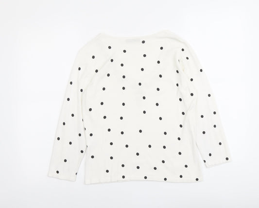 Womens UK Size S Precis White Pullover Jumper