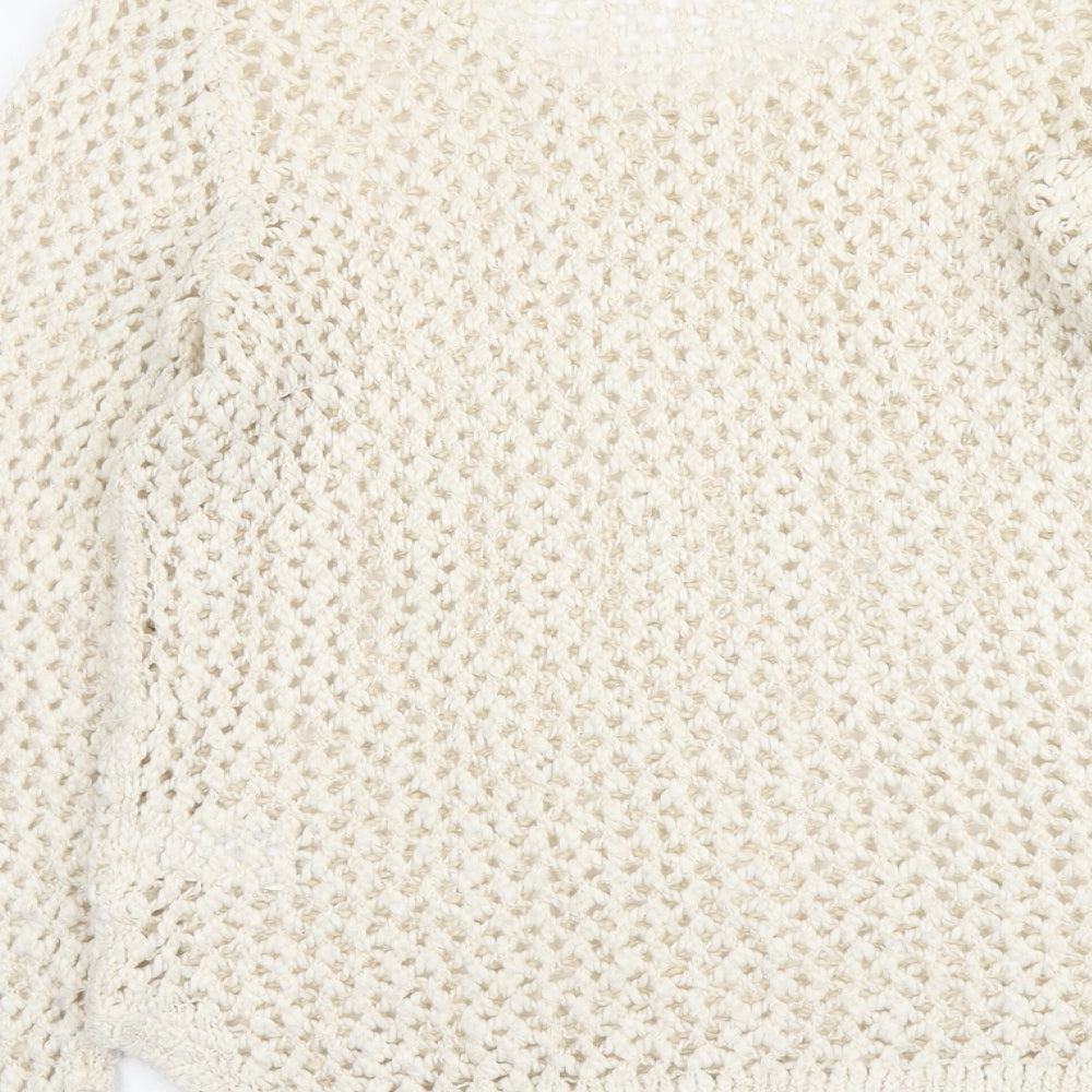 Womens UK Size M H&M Ivory Pullover Jumper