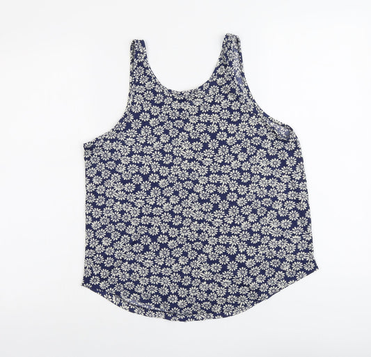 Womens UK Size 12 Atmosphere Blue Basic Tank