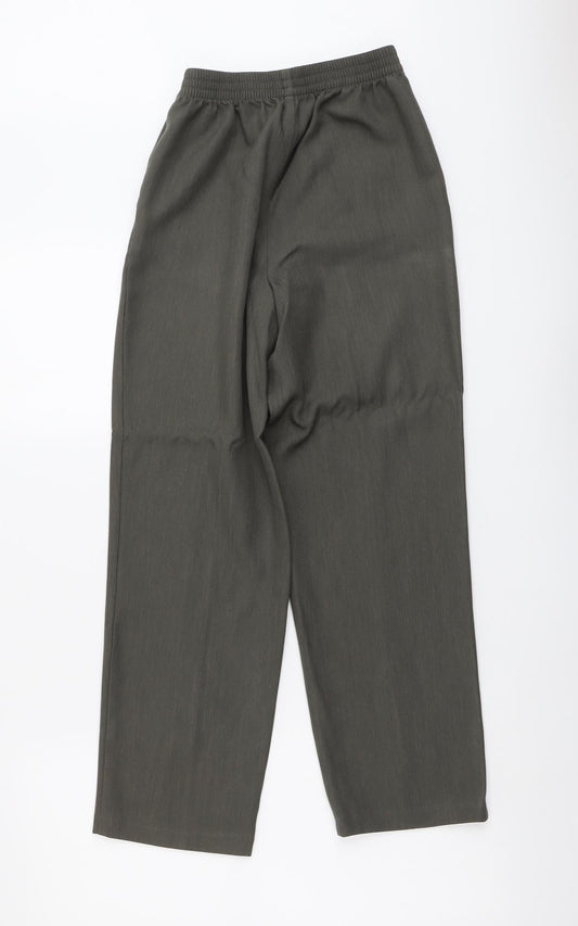 Womens UK Size 8 Marks and Spencer Regular Fit Green Trousers