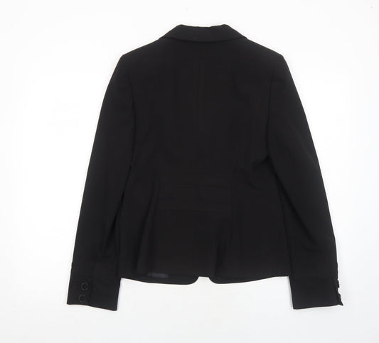 Dorothy Perkins Womens Black Polyester Jacket Blazer Size 10