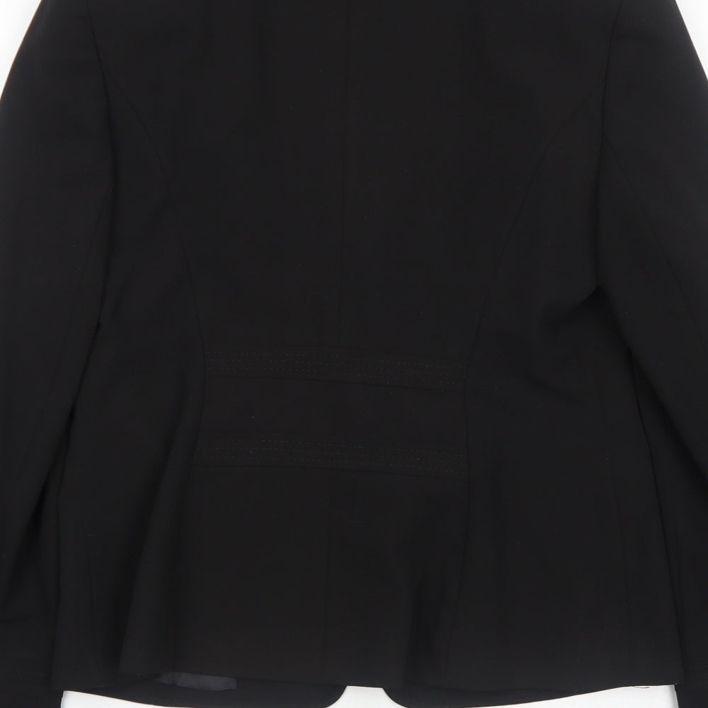 Dorothy Perkins Womens Black Polyester Jacket Blazer Size 10
