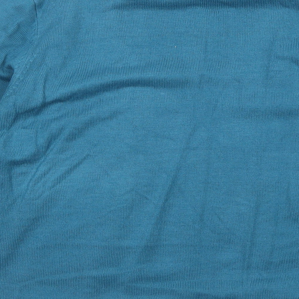 Womens UK Size 12 Arista Blue Basic Blouse