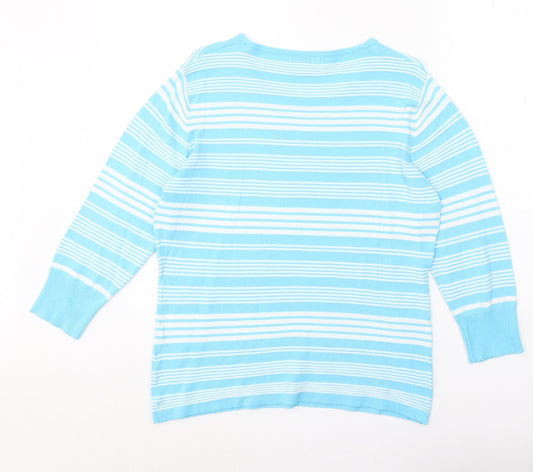 Womens UK Size M PARAMOUR Blue Pullover Jumper