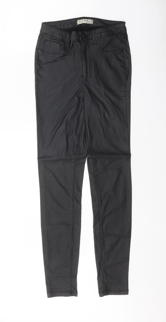 Womens UK Size 8 Denim & Co. Regular Fit Jegging Black Trousers