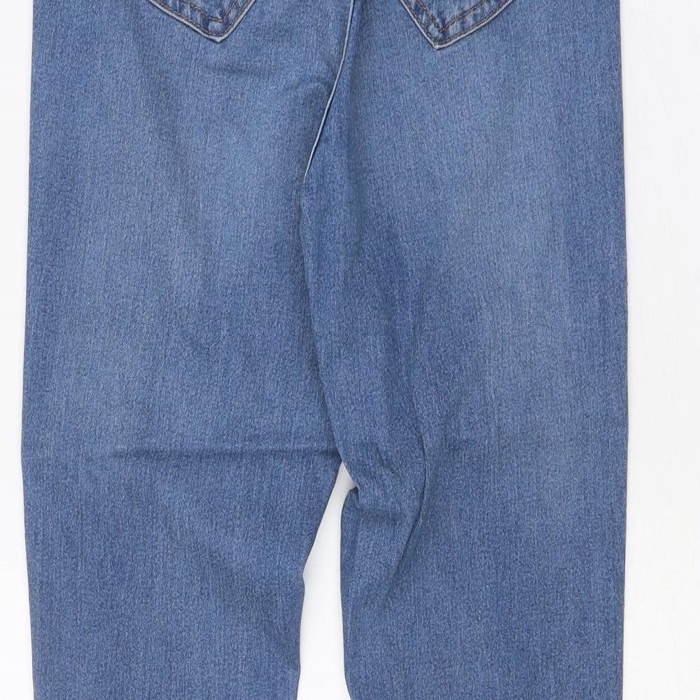 Womens UK Size 28 in H&M Regular Fit Straight Blue Jeans