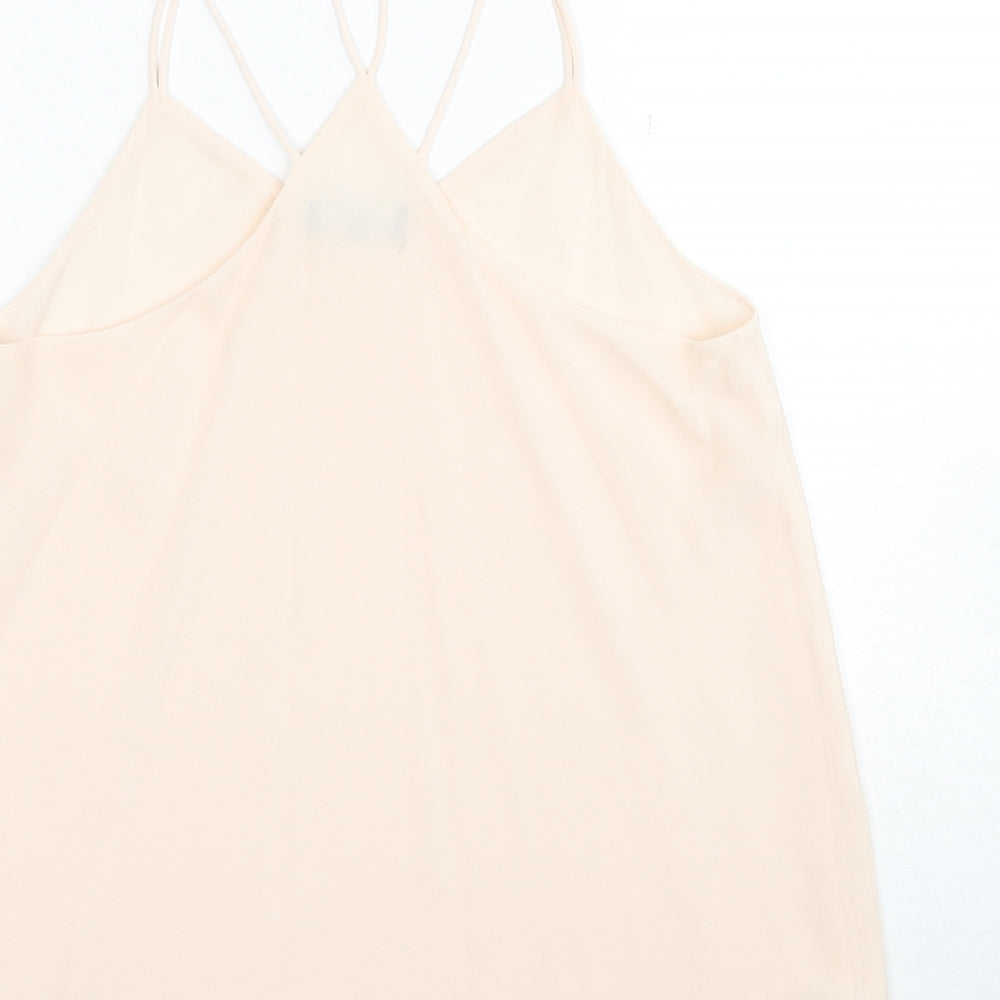 Womens UK Size 10 New Look Beige Camisole Tank