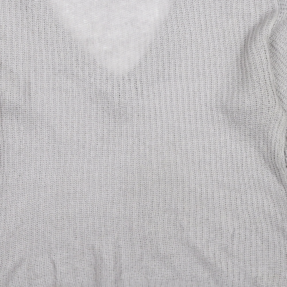 Womens UK Size S Brave Soul Grey Pullover Jumper