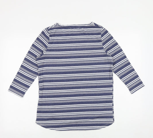 Womens UK Size XS Maison De Nimes Blue Basic T-Shirt