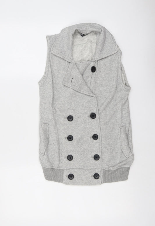 Womens UK Size XS Gap Grey Gilet