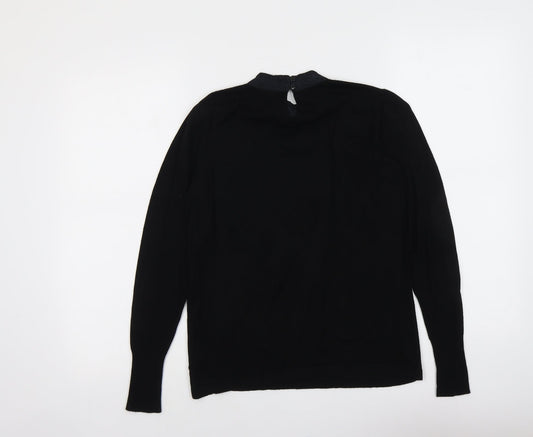 Womens UK Size 10 Warehouse Black Pullover Jumper