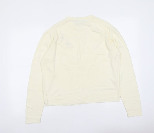 BHS Womens Ivory Round Neck Acrylic Pullover Jumper Size 18