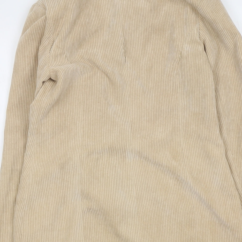 Womens UK Size 4 PRETTYLITTLETHING Beige Jacket