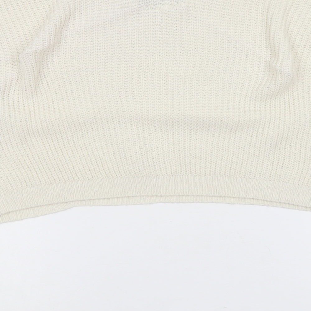 Womens UK Size 10 PRETTYLITTLETHING Ivory Pullover Jumper
