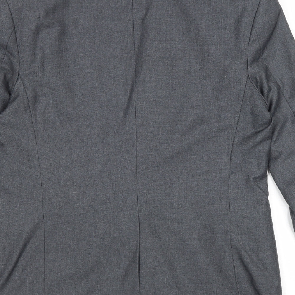 Mens UK Size 36 Preworn Regular Grey Suit Jacket