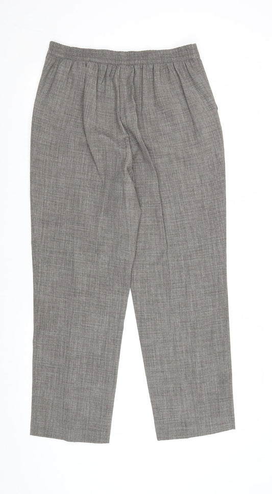 Womens UK Size 12 EWM Regular Fit Grey Trousers