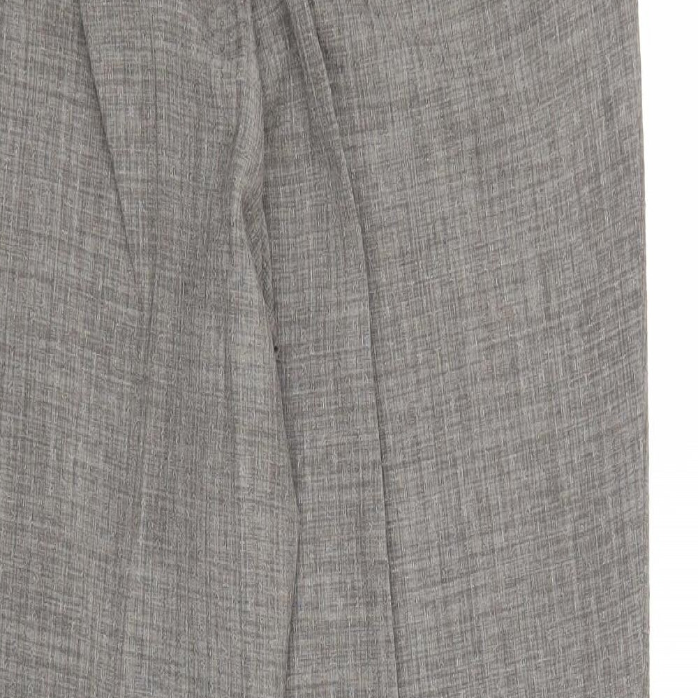 Womens UK Size 12 EWM Regular Fit Grey Trousers