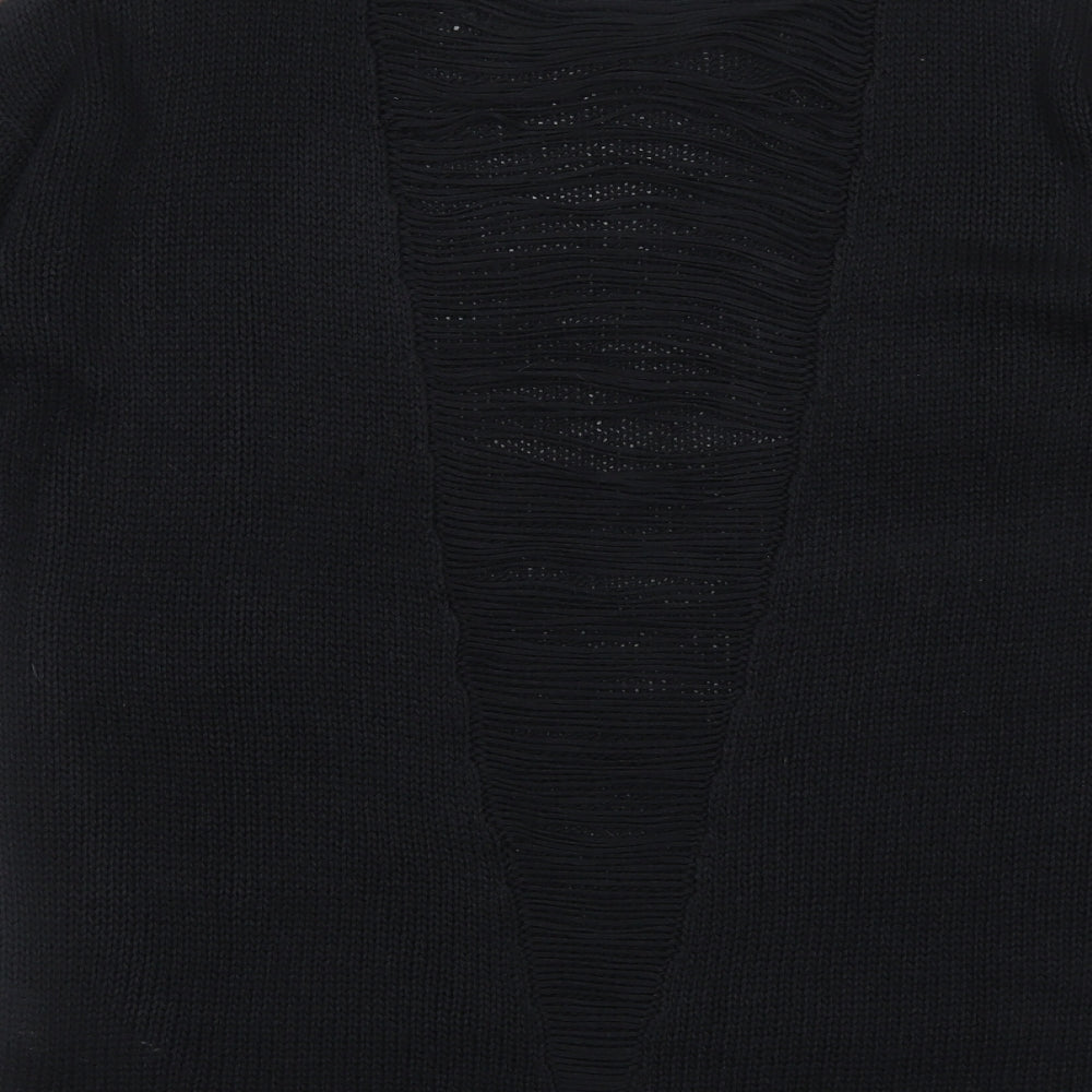 Womens UK Size 14 South Black Pullover Jumper