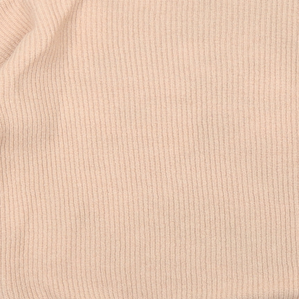 Primark Womens Pink Round Neck Acrylic Pullover Jumper Size S