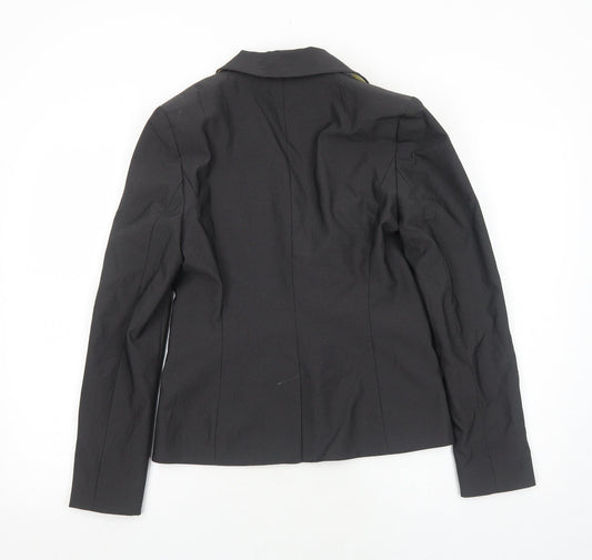 NEXT Womens Grey Polyester Jacket Suit Jacket Size 10